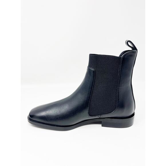 EVERLANE Italian Leather Square Toe Chelsea Boots Black SZ 7 READ - Picture 14 of 16
